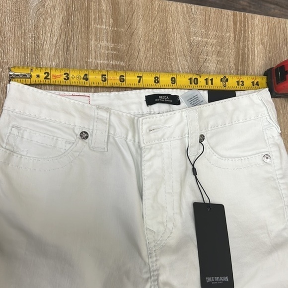 True Religion Becca Mid Rise Bootcut Jeans in Optic White size 20 NWT - Picture 5 of 8